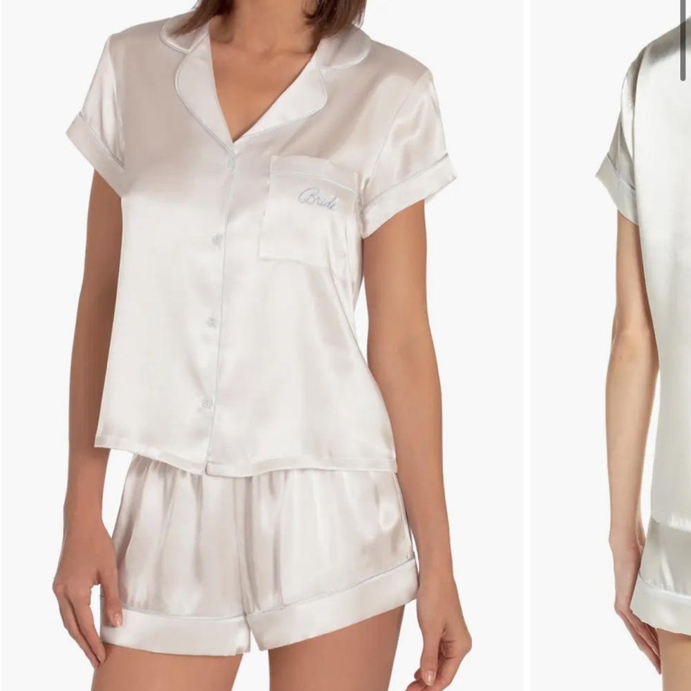Bride silky pajama set